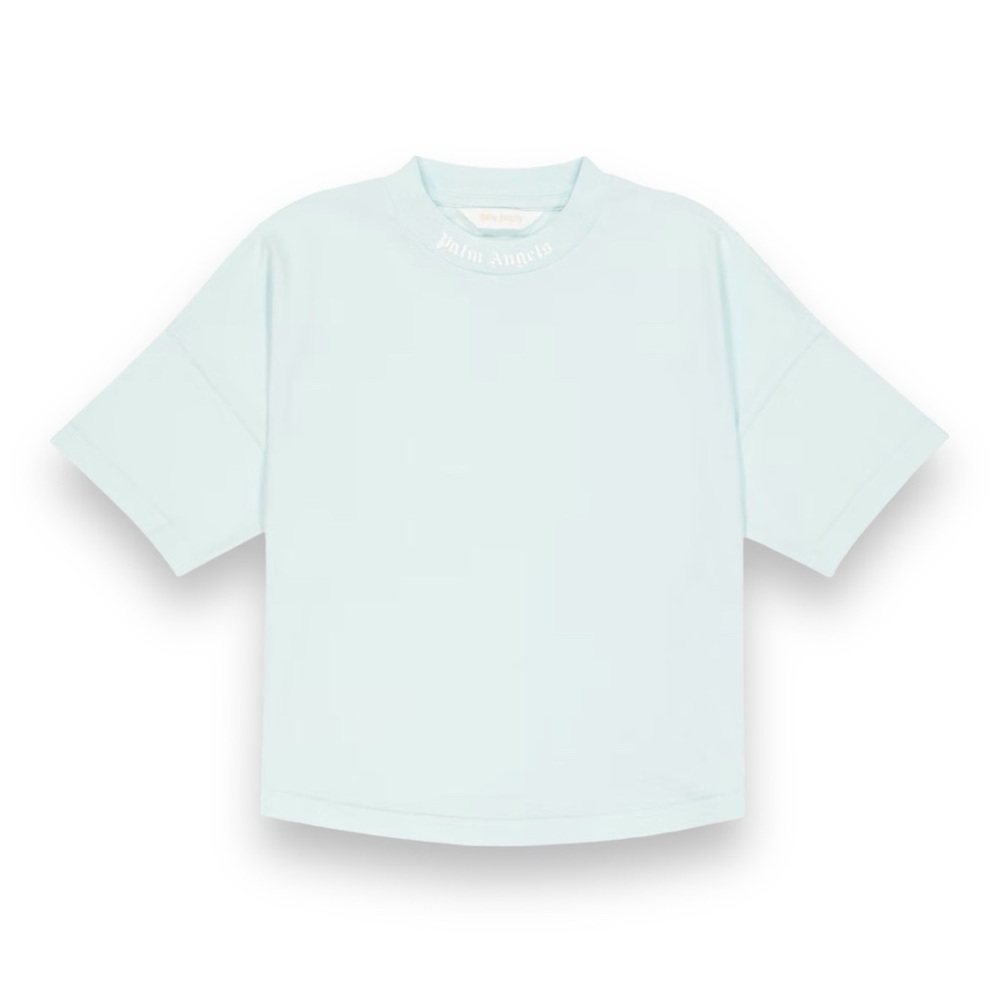 Palm Angels Kids Logo Cotton Jersey T-Shirt